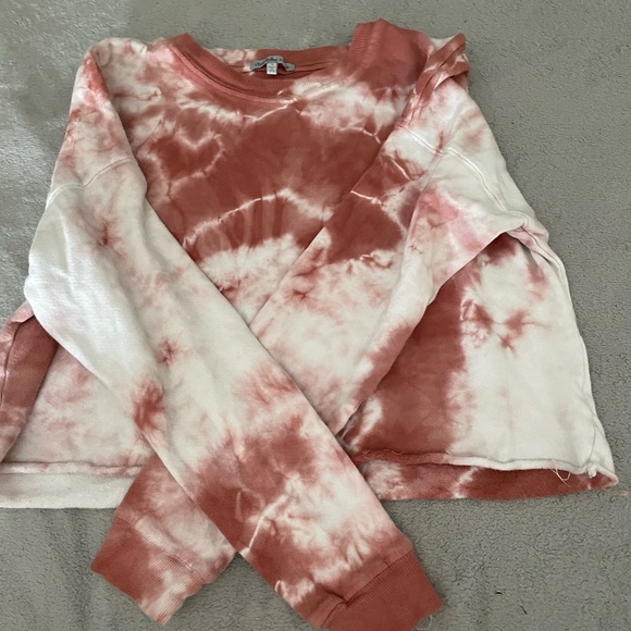 GUC CHARLOTTE RUSSE CROPPED TIE-DYE SWEATSHIRT - Picture 1 of 2